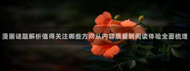漫画岛漫画推荐：漫画谜题解析值得关注哪些方向从内容质量到阅读体验全面梳理